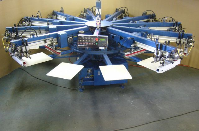 Screen printing equipment type